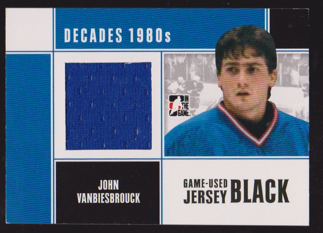 2010-11 ITG Decades 1980s Jerseys Black #M37 John Vanbiesbrouck (image for) 2010-11 ITG Decades 1980s Jerseys Black #M37 John Vanbiesbrouck